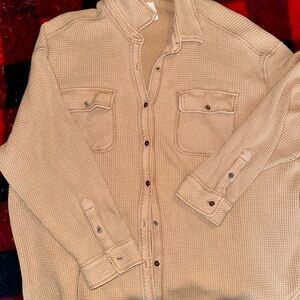 Tan Button-Up Shirt